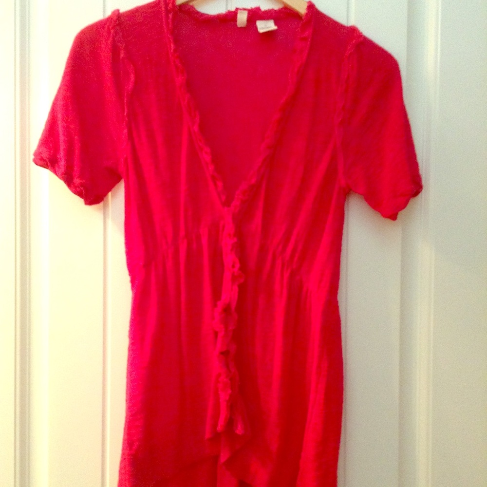 Anthropologie short sleeve cardigan